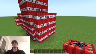 How to build and Blow up a Big Dick from TNT in Minecraft