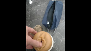 Quick creampie at lunch break on  work