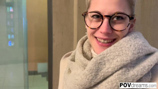 POVdreams - German Hot Blonde Tourist get pickt up from the Prague Streets and fucked