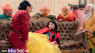 Snow White gets lost in the forest and gets fucked by the 7 dwarfs.